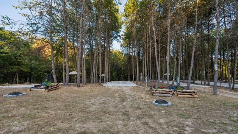 The Hollow RV site at Peacock Pines